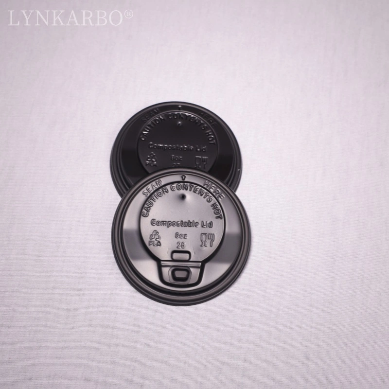 CPLA 80mm フリップトップ ブラック カップ蓋