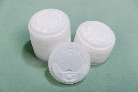 CPLA 80mm 標準フリップトップ ナチュラル カラー カップ蓋