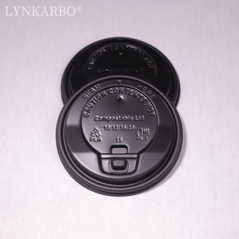 CPLA 90mm フリップトップ ブラック カップ蓋